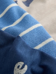 أزرق سافاري - حزمة من 3 تيشرتات بطبعات جرافيك بأكمام قصيرة للأطفال (3أشهر-7سنوات) - صورة 6 من 7