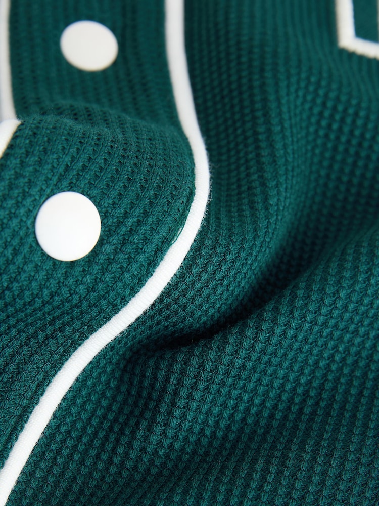 Teal Blue Short Sleeve Varsity Shorts Set (3mths-7yrs) - Image 10 of 10