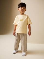 Yellow Sunshine Short Sleeve T-Shirt and Lightweight Joggers Set (3mths-7yrs) - Image 1 of 10