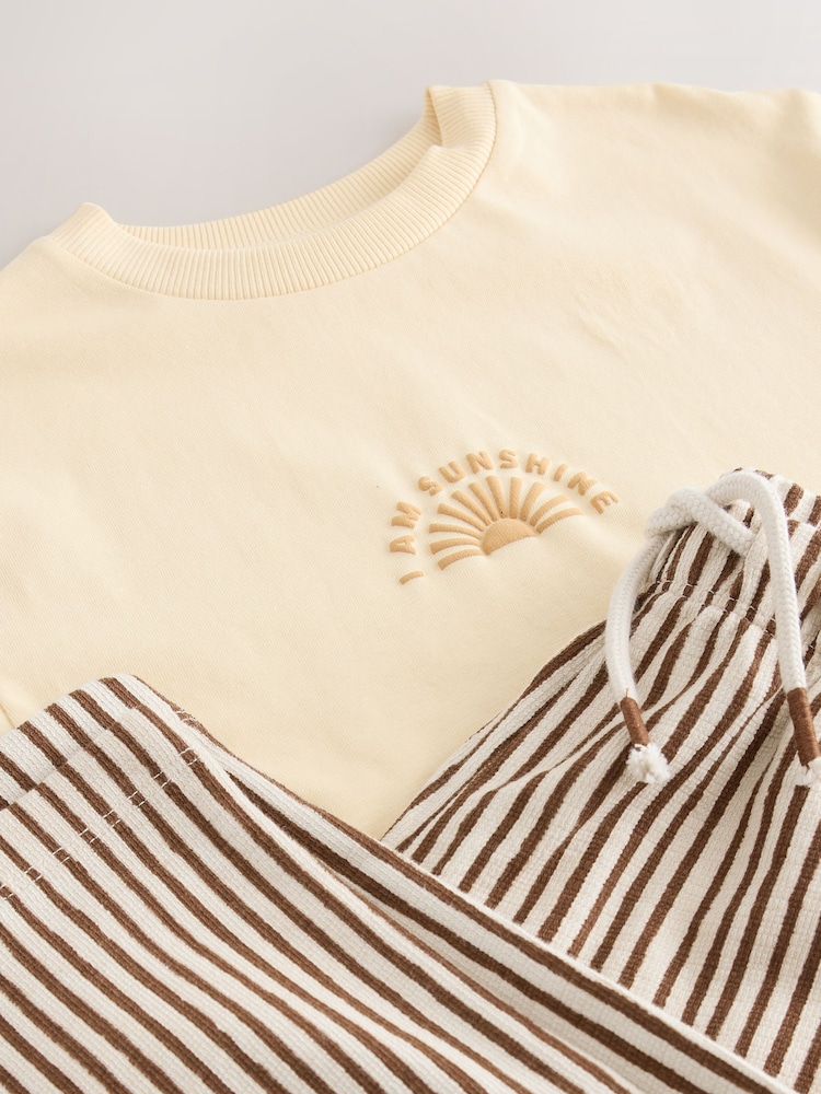 Yellow Sunshine Short Sleeve T-Shirt and Lightweight Joggers Set (3mths-7yrs) - Image 10 of 10 Yellow Sunshine Short Sleeve T-Shirt and Lightweight Joggers Set (3mths-7yrs) - Image 10 of 10