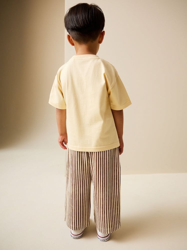 Yellow Sunshine Short Sleeve T-Shirt and Lightweight Joggers Set (3mths-7yrs) - Image 2 of 10