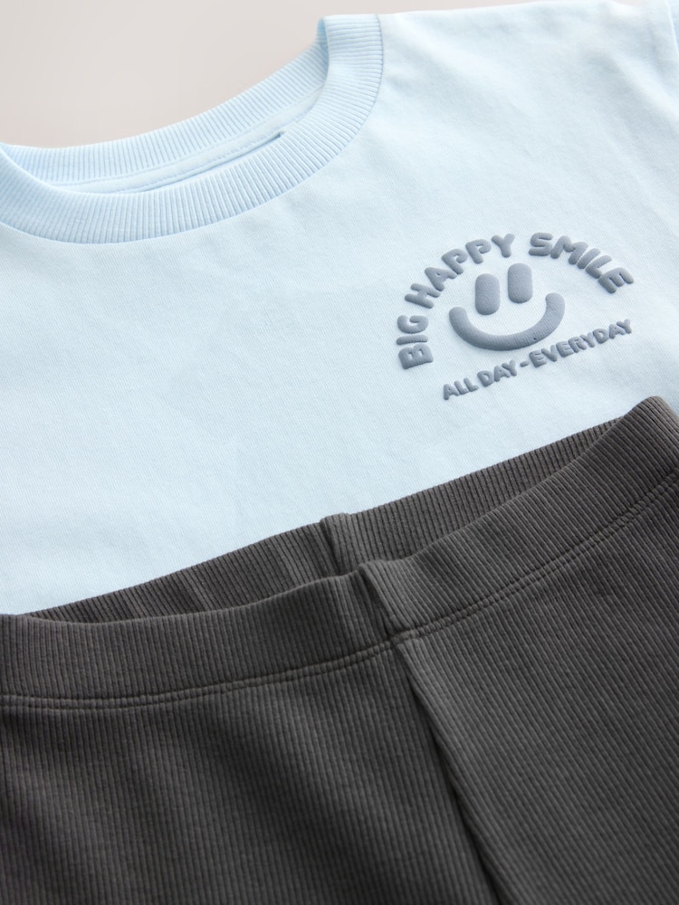 أزرق - طقم من تيشرت بكُم قصير وبنطلون ضيِّق قطن 100% (3 شهور-7 سنوات) - صورة 8 من 8 أزرق - طقم من تيشرت بكُم قصير وبنطلون ضيِّق قطن 100% (3 شهور-7 سنوات) - صورة 8 من 8