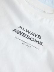 Blue/White/Brown Short Sleeve Top and Leggings Set 3 Pack (3mths-7yrs) - Image 9 of 11