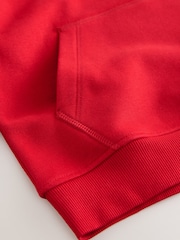 Red Plain Jersey Hoodie (3-16yrs) - Image 4 of 4