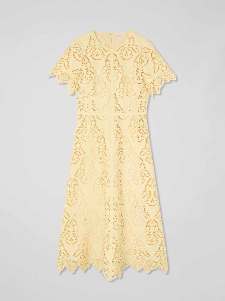 LK Bennett Georgia Italian Straw Lace Midi Dress - Imagen 3 de 3 LK Bennett Georgia Italian Straw Lace Midi Dress - Imagen 3 de 3