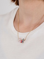 Peers Hardy Blue Stitch & Angel Enamel Heart Necklace - Image 4 of 4