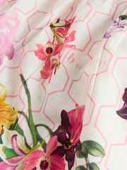 B by Ted Baker Ecru/Chocolate Geo Floral Beach Shorts - Kuva 10 / 10