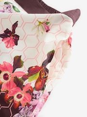 B by Ted Baker Ecru/Chocolate Geo Floral Beach Shorts - Kuva 8 / 10