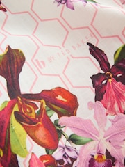 B by Ted Baker Ecru/Chocolate Geo Floral Beach Shorts - Kuva 9 / 10