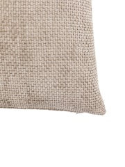 Gallery Home 2 Pack Cream Basketweave Chenille Cushions - Image 3 of 5
