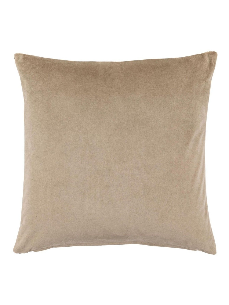 Gallery Home 2 Pack Cream Basketweave Chenille Cushions - Image 5 of 5