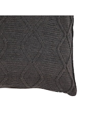 Gallery Home Grey Chenille Cable Cushion - Image 2 of 2