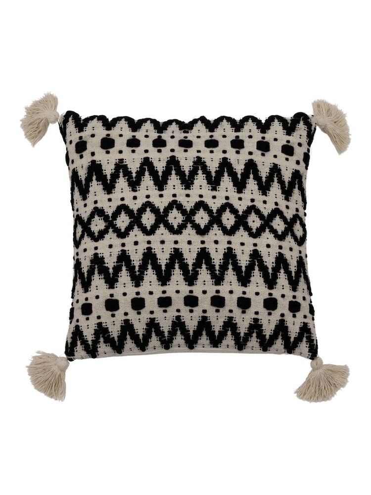 Gallery Home Black Tufted Cushion - Image 1 of 4