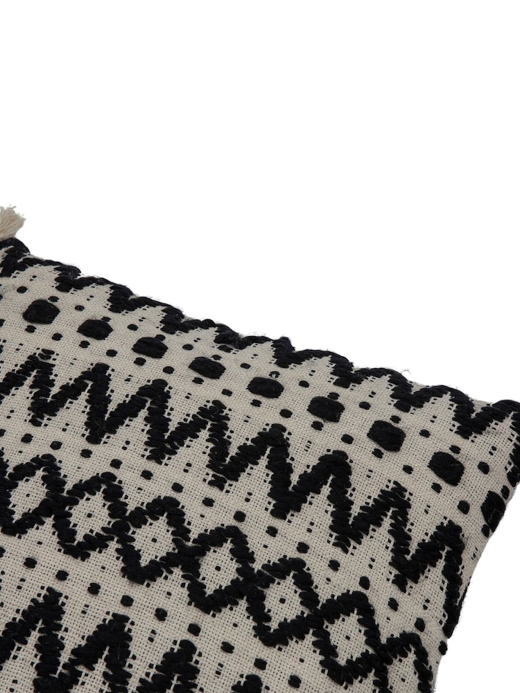 Gallery Home Black Tufted Cushion - Image 4 of 4 Gallery Home Black Tufted Cushion - Image 4 of 4