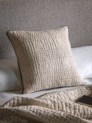 Gallery Home Beige Stitched Cushion - Image 1 of 4