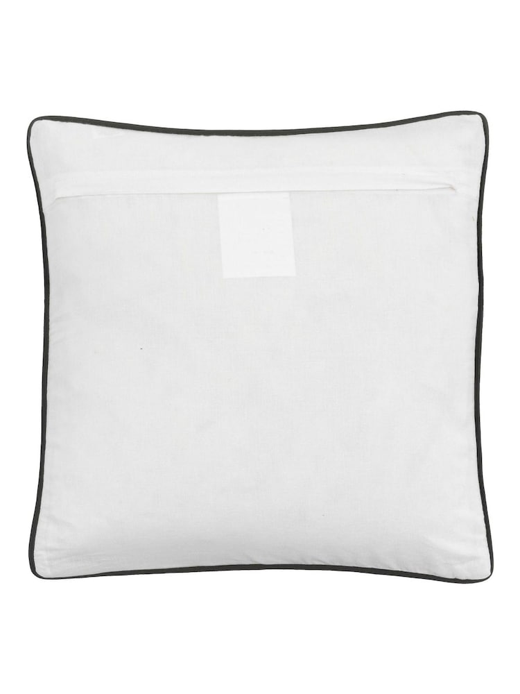Gallery Home Beige Stitched Cushion - Image 4 of 4 Gallery Home Beige Stitched Cushion - Image 4 of 4