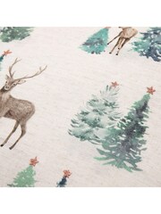 Gallery Home Green Forest Stag and Deer Print Cushion - Image 2 of 4