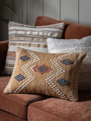 Gallery Home Natural Geo Woven Cushion - Image 1 of 4