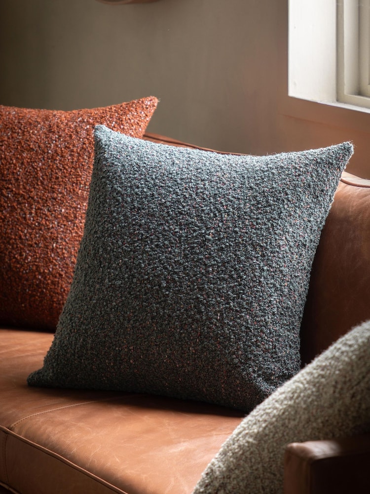 Gallery Home Grey Boucle Knife Edge Cushion - Image 1 of 4 Gallery Home Grey Boucle Knife Edge Cushion - Image 1 of 4