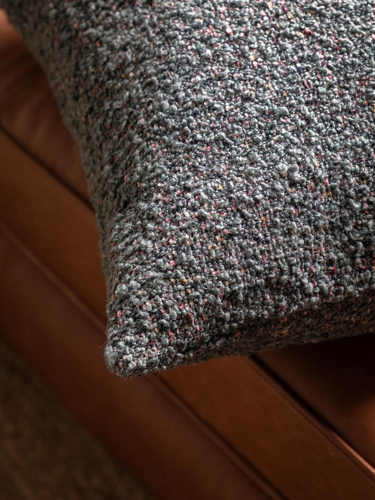 Gallery Home Grey Boucle Knife Edge Cushion - Image 2 of 4 Gallery Home Grey Boucle Knife Edge Cushion - Image 2 of 4
