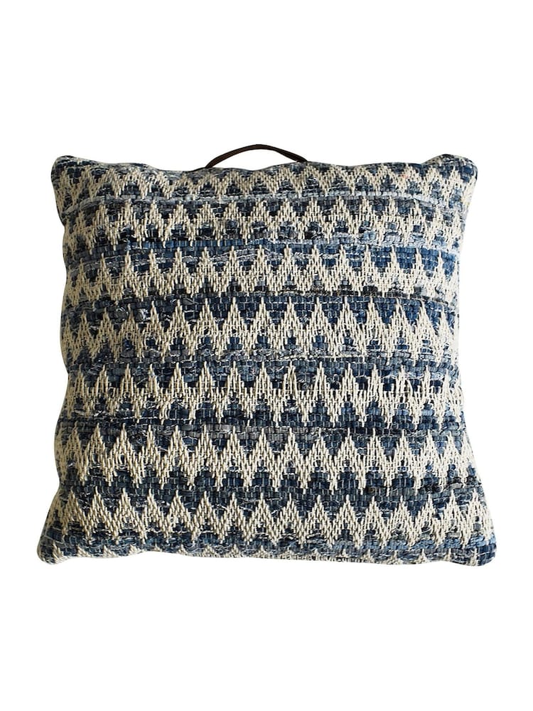 Gallery Home Blue Floor Cushion - Image 1 of 1 Gallery Home Blue Floor Cushion - Image 1 of 1