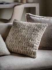 Gallery Home Natural Woven textured Cushion - Image 1 of 5