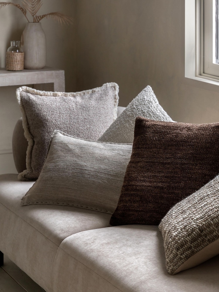 Gallery Home Natural Woven textured Cushion - Image 2 of 5