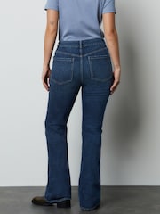 Azul oscuro - Vaqueros acampanados de tiro medio auténticos - Imagen 4 de 9