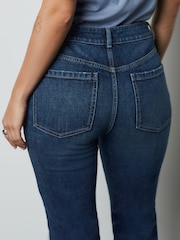 Azul oscuro - Vaqueros acampanados de tiro medio auténticos - Imagen 6 de 9