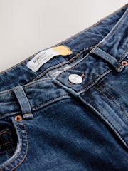 Azul oscuro - Vaqueros acampanados de tiro medio auténticos - Imagen 8 de 9