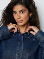 Indigoblauw - Overhead Long Sleeve Shirt - Afbeelding 5 van 11