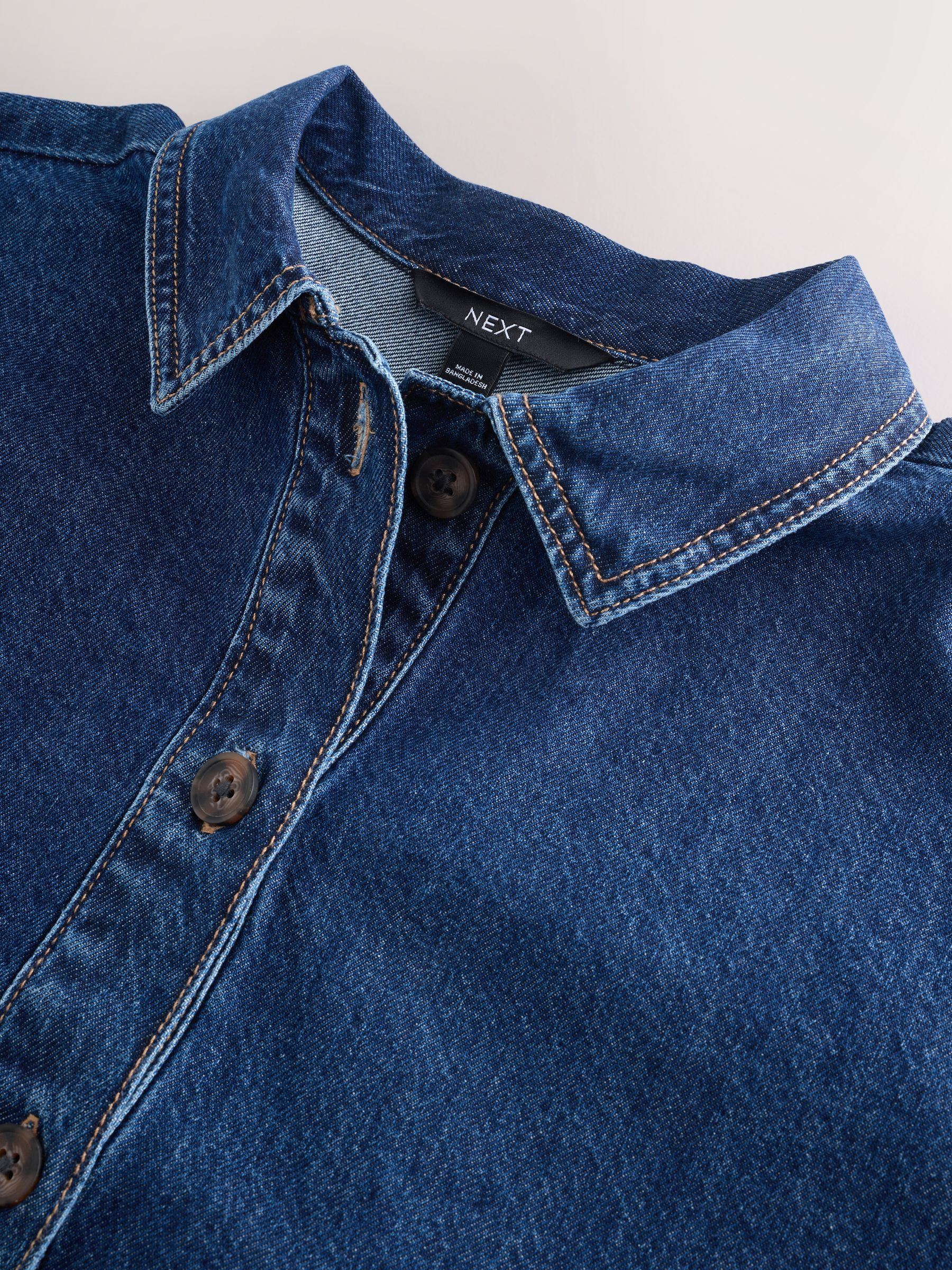Buy Indigo Blue Overhead Long Sleeve Shirt from the Next UK online