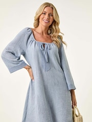 Vestido Roman Petite com Acabamento em Renda - Imagem 1 de 5