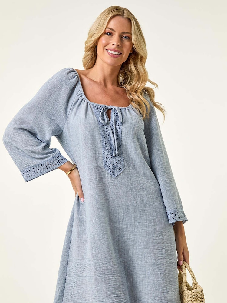 Vestido Roman Petite com Acabamento em Renda - Imagem 1 de 5
