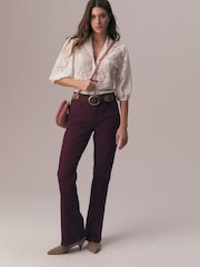Plum Mid Rise Stretch Bootcut Jeans - Image 2 of 9