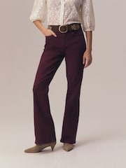 Plum Mid Rise Stretch Bootcut Jeans - Image 3 of 9