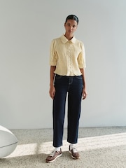 Azul añil - Cropped Straight Leg Jeans - Imagen 2 de 9