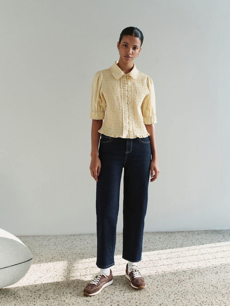 Azul añil - Cropped Straight Leg Jeans - Imagen 2 de 9