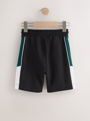 Green/Black Panelled Sport Shorts (3-16yrs) - Image 2 of 4