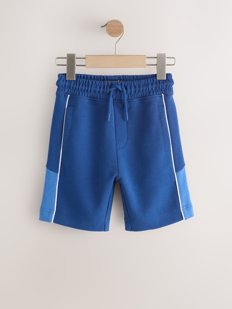 Cobalt Blue/Black Panelled Sport Shorts (3-16yrs) - Image 1 of 2
