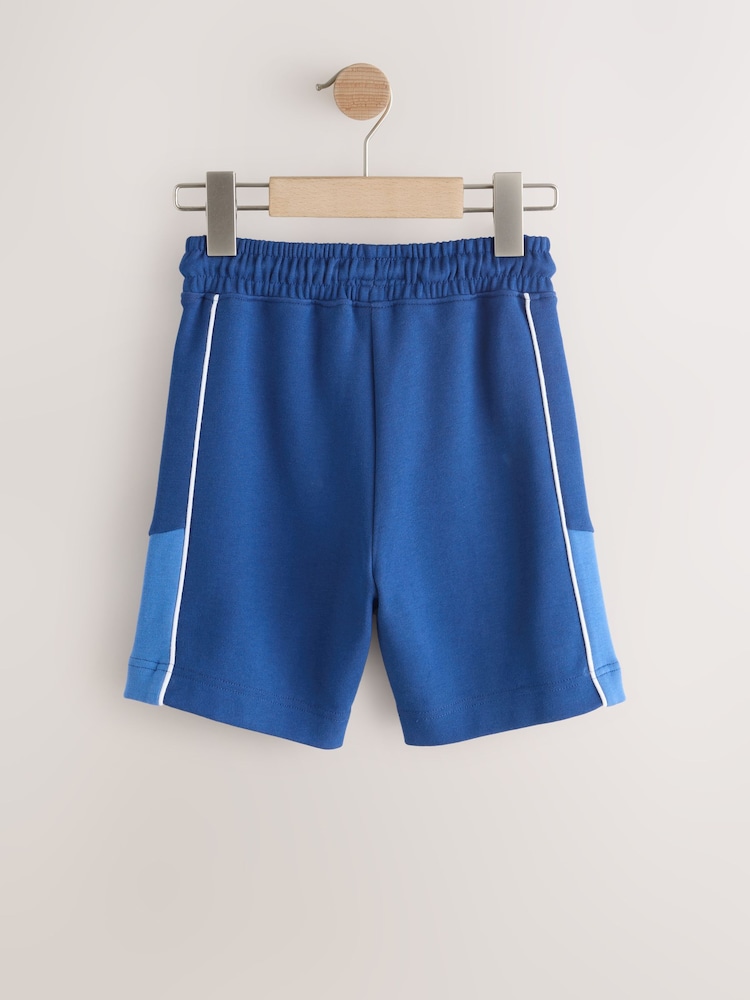 Cobalt Blue/Black Panelled Sport Shorts (3-16yrs) - Image 2 of 2