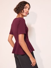 Friends Like These Snaffle Detail Peplum Top - Imagem 4 de 4