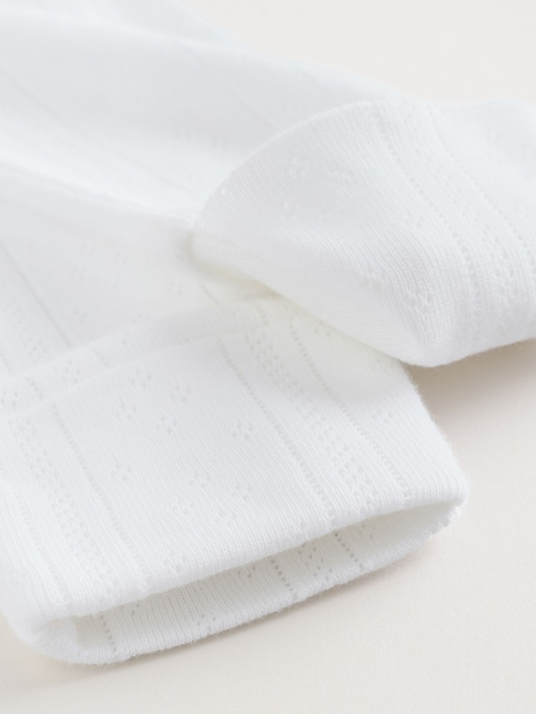 דמוי תחרה לבן - מארז 3 חליפות שינה לתינוקות (0-18חודשים) - תמונה 11 מתוך 11