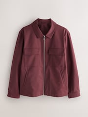 Burgundy Red Smart Technical Jacket With Stretch - Image 1 of 6