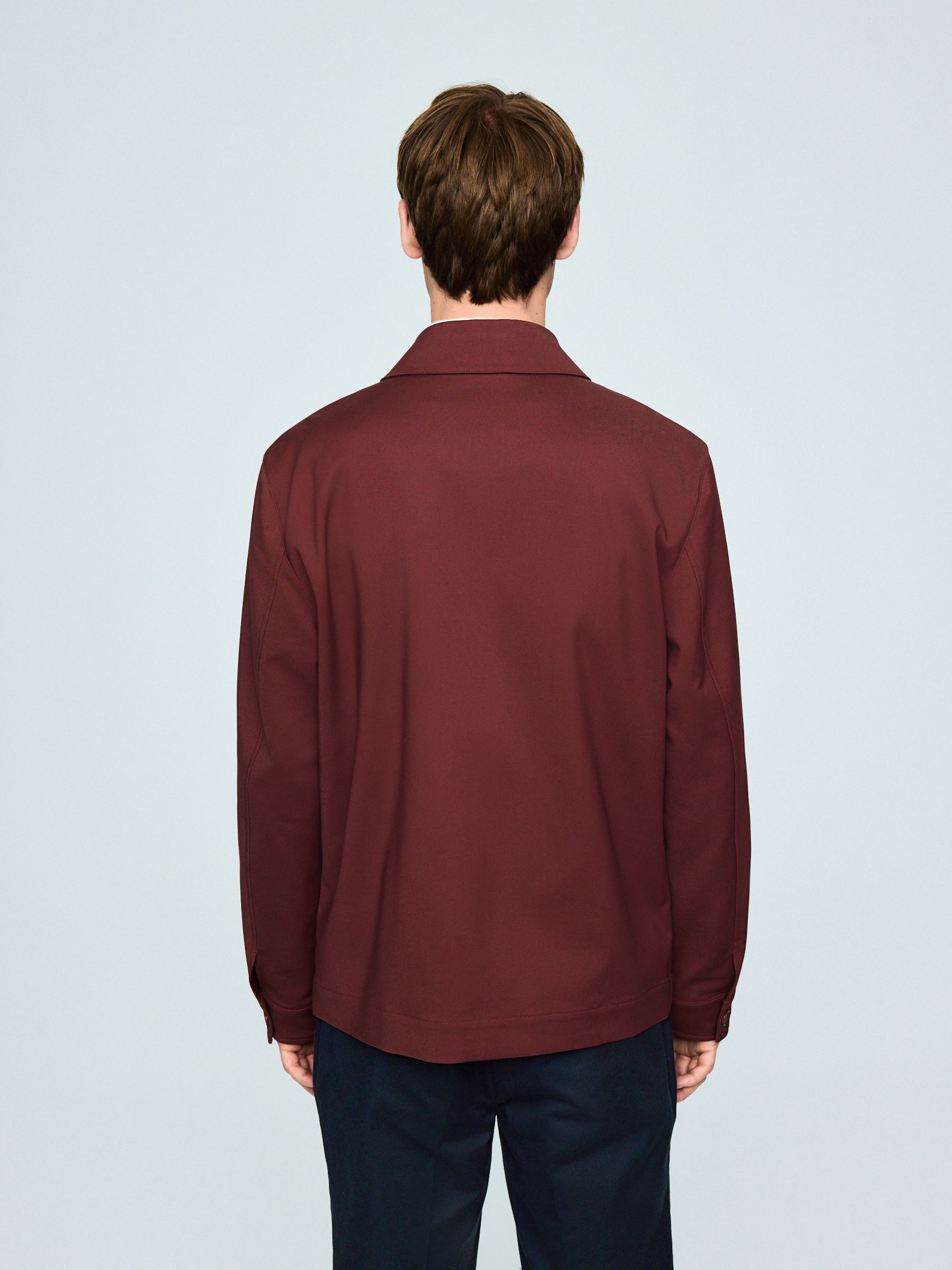Buy Burgundy Red N. Premium Smart Technical Jacket With Stretch