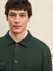 Forest Green Garment Dyed Chore Jacket - Image 10 of 16