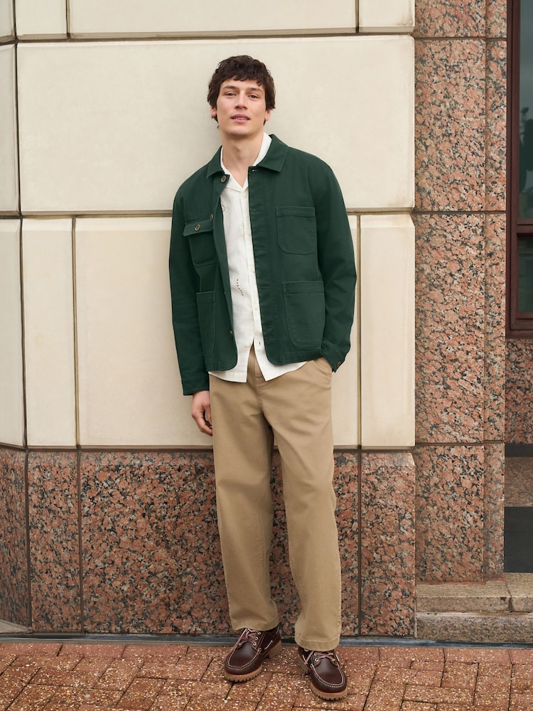 Forest Green Garment Dyed Chore Jacket - Image 2 of 16 Forest Green Garment Dyed Chore Jacket - Image 2 of 16