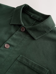 Forest Green Garment Dyed Chore Jacket - Image 3 of 16