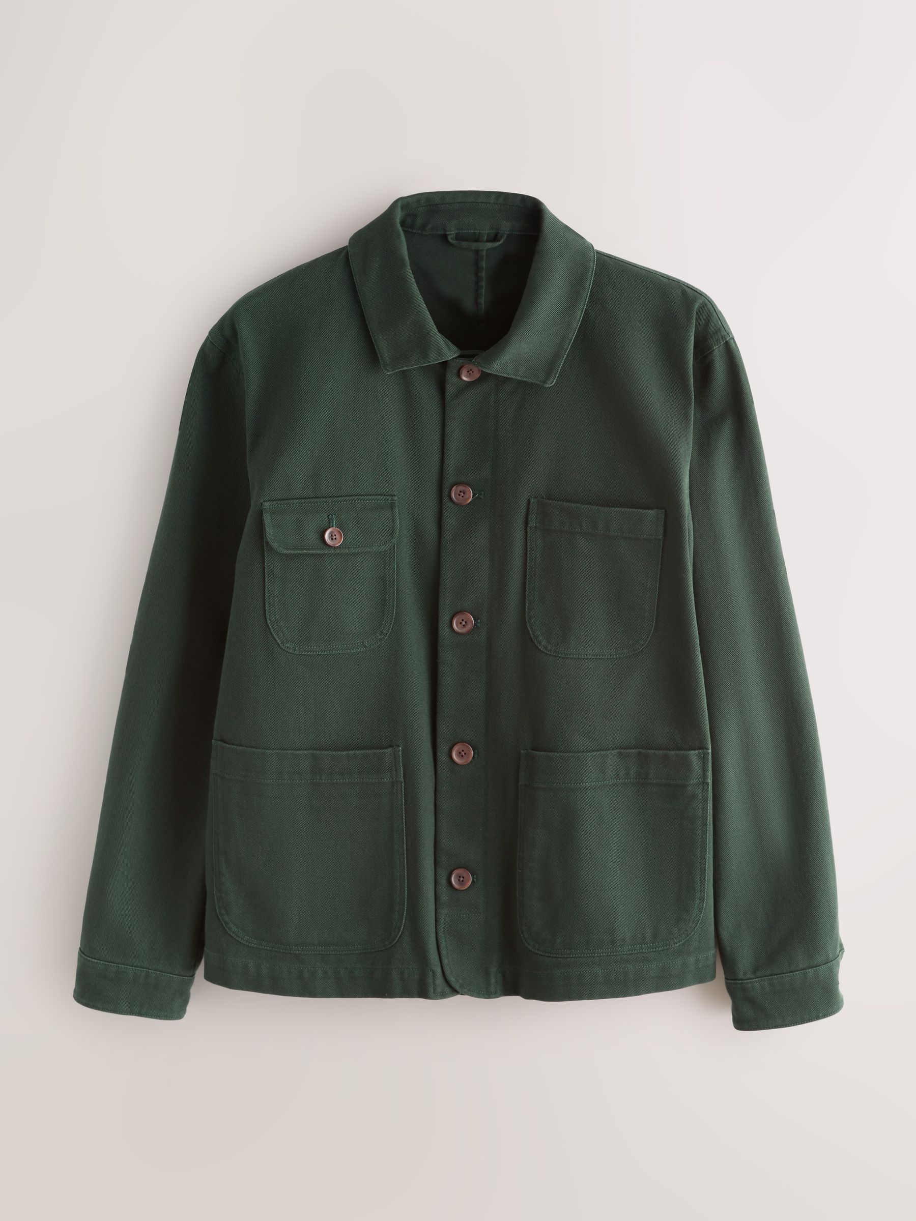 Buy Forest Green Garment Dyed Chore Jacket from the Next UK online