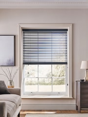 Black 50mm Slat Bamboo Venetian Blind - Image 1 of 5